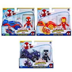 SPIDEY ET SES AMIS EXTRAORDINAIRES - COFFRET FIGURINE + VÉHICULE 10 CM (4